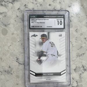 Leaf 2023 Special Release Paul Skenes Baseball Card - White/Black